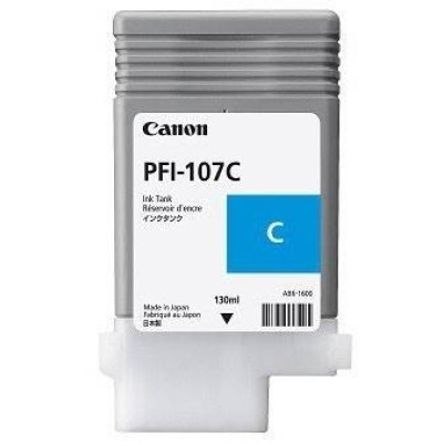 Tanque De Tinta Canon Pfi 107C Cian, Inyección De Tinta, Ampolla - 6706B001AA