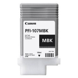 Tanque de Tinta Canon PFI-107MBK Negro Mate, Tinta a Base de Pigmentos, Compatible con imagePROGRAF 680/685/780/785 - Modelo 6704B001AA
