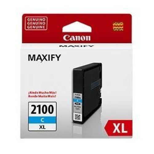 Tóner Canon 2100XL C Cian Original - Cartucho de Tinta Colorantes Modelo 9280B001AA