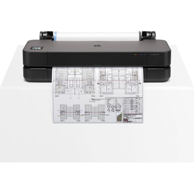Plotter Hp Designjet T250 24p Inyección De Tinta Wi Fi Usb Negro - 5HB06A