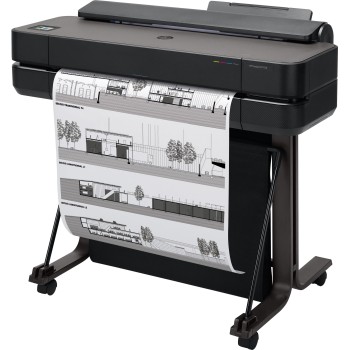 Plotter HP DesignJet T650 - 24" - Inyección de Tinta - Wi-Fi - USB - RJ-45 - Negro - 5HB08A