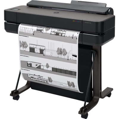 Plotter HP DesignJet T650 - 24" - Inyección de Tinta - Wi-Fi - USB - RJ-45 - Negro - 5HB08A