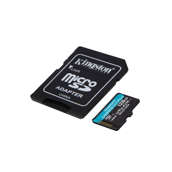 Memoria Microsdxc Kingston Technology Canvas Goo! Plus 128Gb Clase 10 Uhs I Con Adaptador - SDCG3/128GB