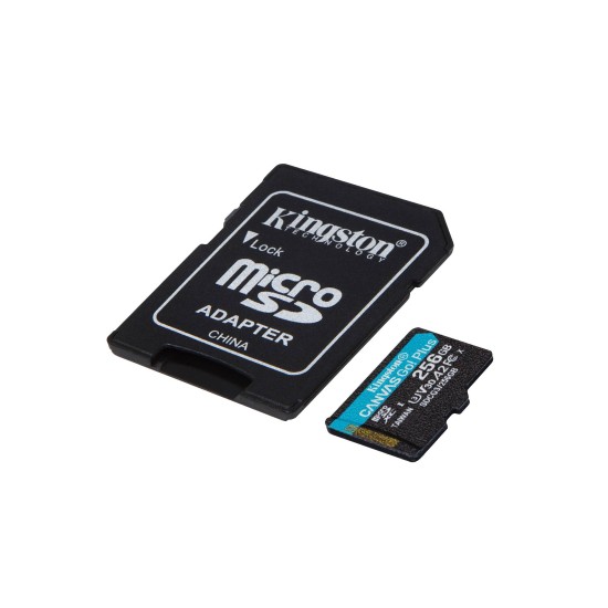 Memoria Microsdxc Kingston Technology Canvas Goo! Plus 256Gb Clase 10 Uhs I Con Adaptador - SDCG3/256GB