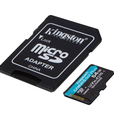 Memoria Microsdxc Kingston Canvas Goo! Plus 64Gb Clase 10 Uhs I Con Adaptador - SDCG3/64GB