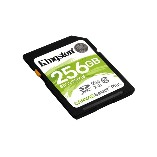 Memoria Microsdxc Kingston Canvas Select Plus 256Gb Clase 10 Uhs I Con Adaptador - SDCS2/256GB