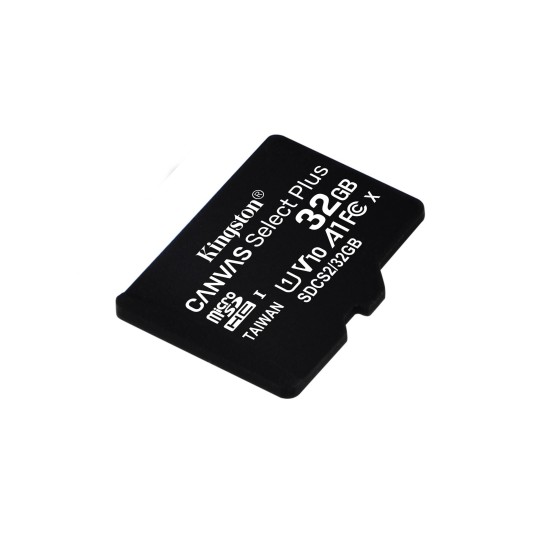 Memoria Microsdhc Kingston Canvas Select Plus 32Gb Clase 10 Uhs I C/Adaptador - SDCS2/32GB