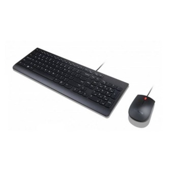 Kit Teclado y Mouse Lenovo Essential Alámbrico USB Español con Teclado Numérico - Modelo 4X30L79907