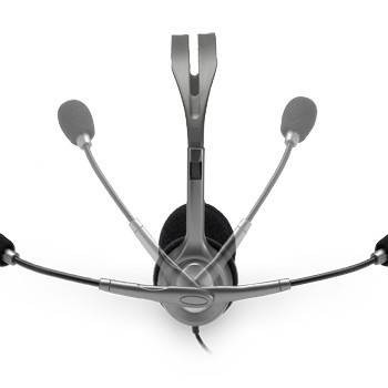 Diadema Logitech H111 con Micrófono - Alámbrico - Gris - Modelo 981-000612