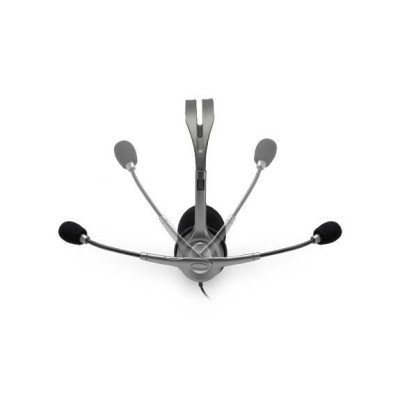 Diadema Logitech H111 - Alámbrico - Micrófono - Gris - 981-000612