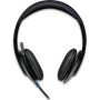 Audífonos Logitech H540 - USB - 1.8 M - Micrófono - Negro - 981-000510