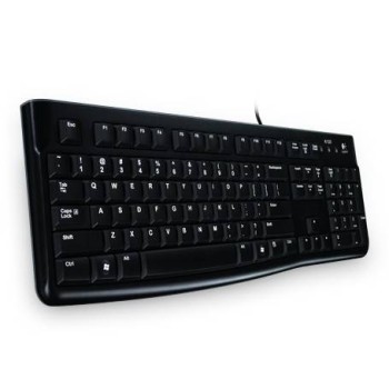 Teclado Logitech K120 USB Negro Resistente a Derrames - Modelo 920-004422