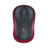 Mouse Logitech M185 - Inalámbrico - USB - Negro con Rojo - 910-003635 Mouse Logitech M185 - Inalámbrico - USB - Negro con Rojo - 910-003635