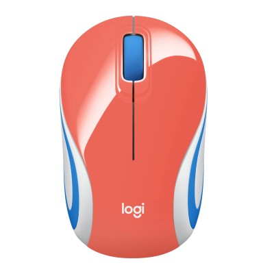 Mouse Logitech Mini M187 Inalámbrico Usb Coral - 910-005362