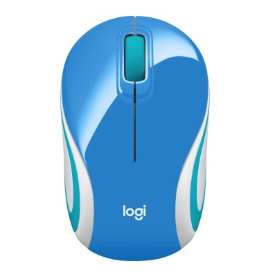 Mouse Logitech Mini M187 Inalámbrico Usb Azul - 910-005360