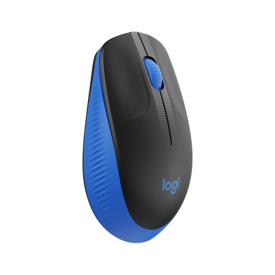Mouse Logitech M190 Inalámbrico Usb Negro/Azul - 910-005903
