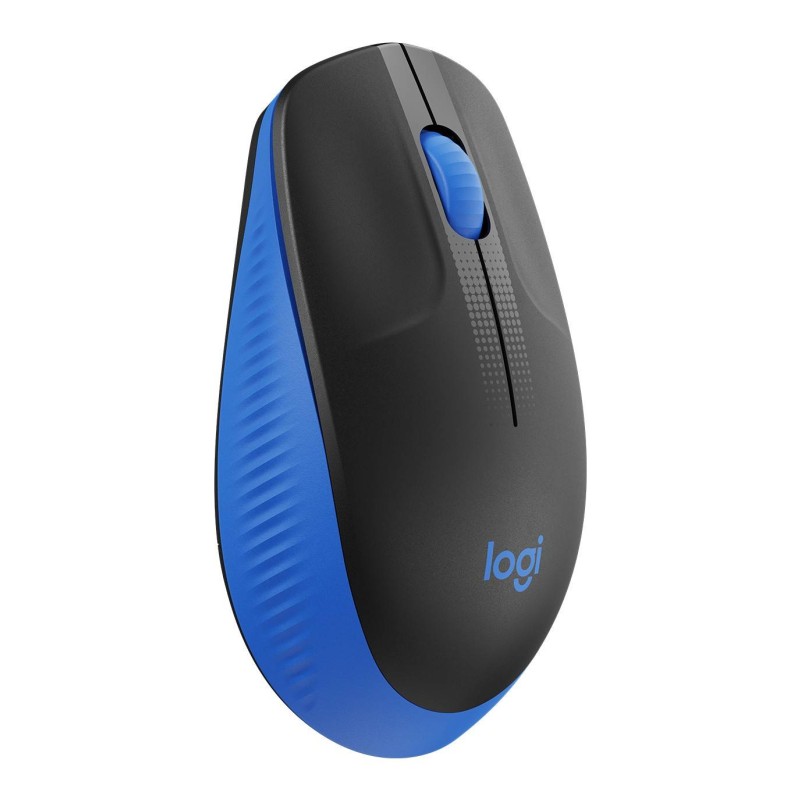 Mouse Logitech M190 Inalámbrico Usb Negro/Azul - 910-005903