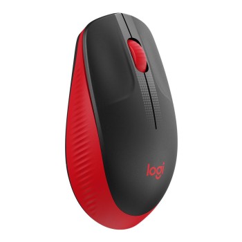 Mouse Logitech M190 Inalámbrico USB 1000 DPI Negro/Rojo - Modelo 910-005904