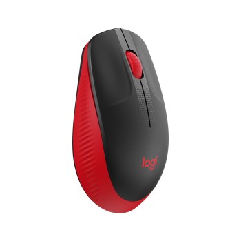 Mouse Logitech M190 Inalámbrico Usb Negro/Rojo - 910-005904