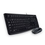 Teclado y Mouse Logitech MK120 - Alámbrico - USB - Negro - 920-004428