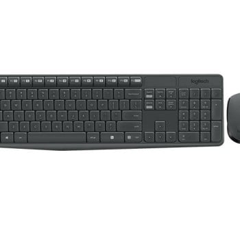 Kit Teclado y Mouse Logitech MK235 Inalámbrico USB Negro - 920-007901