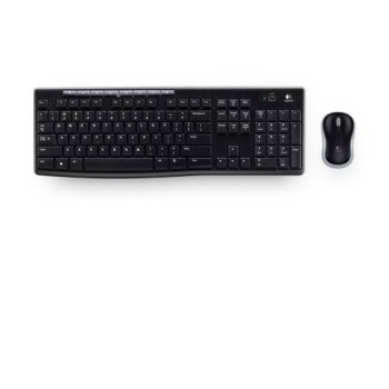Kit Teclado y Mouse Logitech MK270 - Inalámbrico - Multimedia - Negro - 920-004432