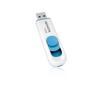 Memoria Usb Adata C008 16Gb Usb 2.0 Blanco Con Azul - AC008-16G-RWE