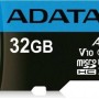 Micro Sd Adata Premier (A1 V10) 32 Gb, 100 Mb/S, 25 Mb/S, Negro, Clase 10 - AUSDH32GUICL10A1-RA1