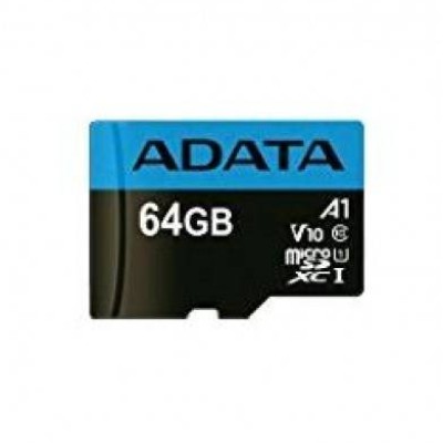 Memoria Microsdhc Adata Premier 64Gb Clase 10 Uhs I C/Adaptador - AUSDX64GUICL10A1-RA1