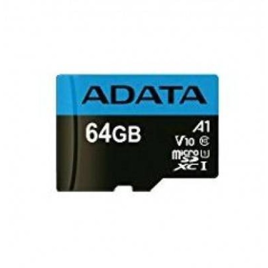 Memoria Microsdhc Adata Premier 64Gb Clase 10 Uhs I C/Adaptador - AUSDX64GUICL10A1-RA1