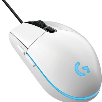 Mouse Gamer Logitech G203 Lightsync RGB 6 Botones Alámbrico Blanco - 910-005794