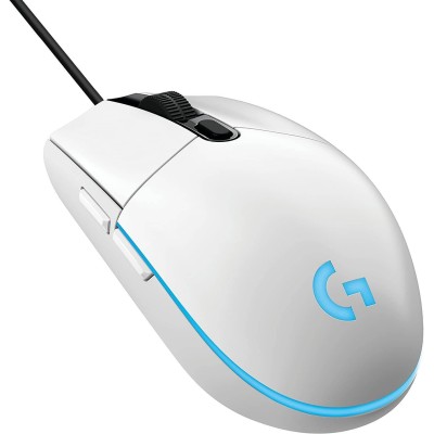 Mouse Gamer Logitech G203 Lightsync Alámbrico 6 Botones Rgb Blanco - 910-005794