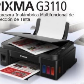 Impresora Multifuncional Canon Pixma G3110 con Sistema de Tinta Continua - Impresora, Escáner, Copiadora - Modelo 2315C004AB
