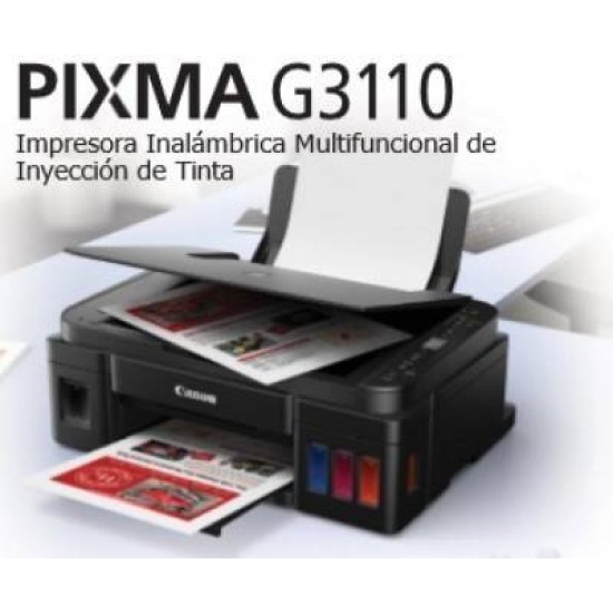 Multifuncional De Inyección De Tinta Canon Pixma G3110 2315C004Ab Tecnología Tinta Continua. Funciones: Impresora Copiadora Escáner Velocidad De Impres - 2315C004AB