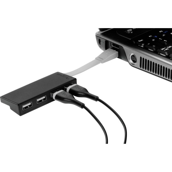 Concentrador Targus Hub 4 Puertos USB - Negro - ACH114US