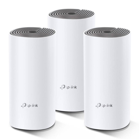 Sistema Wi-Fi TP-LINK Deco E4 - 2,4/5 GHz - 867 Mbit/s - 2x RJ-45 - 3 Piezas - DECO E4(3-PACK)