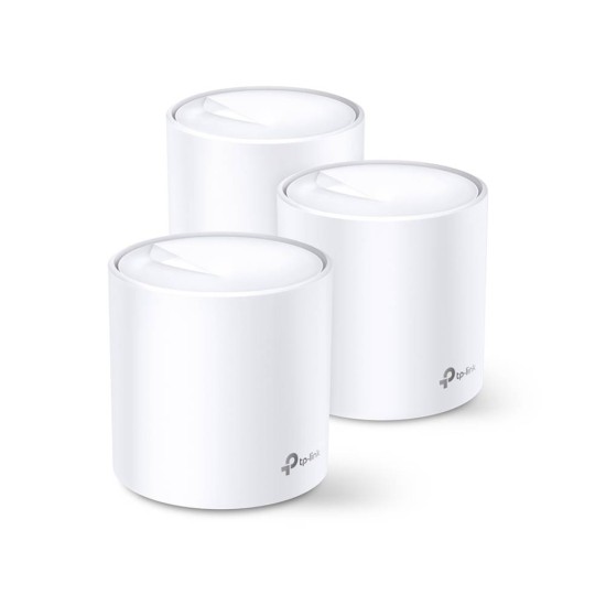 Sistema De Wi Fi Tp Link Deco X60 2.4/5Ghz 574 Mbit/S 2X Rj 45 - DECO X60(3-PACK)