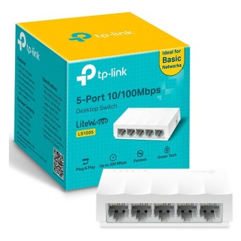 Switch TP-LINK 5 Puertos Fast Ethernet No Gestionado Modelo LS1005