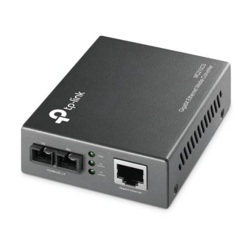 Convertidor de Medios TP-Link MC210CS Gigabit Ethernet Fibra Óptica SC