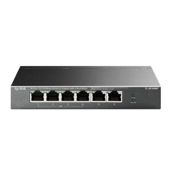 Switch Tp Link Tl Sf1006P 6 Puertos 10/100 Mbps Poe No Gestionado - TL-SF1006P