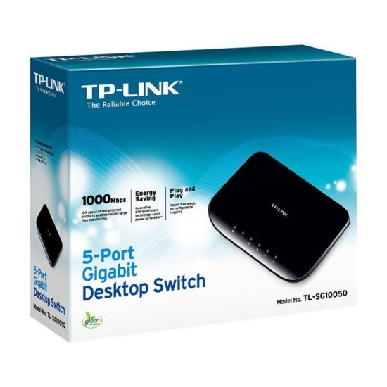 Switch Tp Link Sg1005D 5 Puertos Gigabit No Gestionado - TL-SG1005D