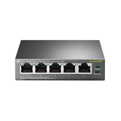 Switch Tp Link Sg1005P 5 Puertos Gigabit No Gestionado - TL-SG1005P