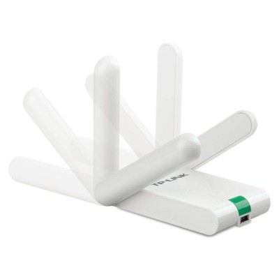 Adaptador USB Inalámbrico TP-LINK TL-WN822N - Alta Ganancia - IEEE 802.11n/b/g - N 300Mbps - Chipset - 2 Antenas - Blanco - TL-WN822N