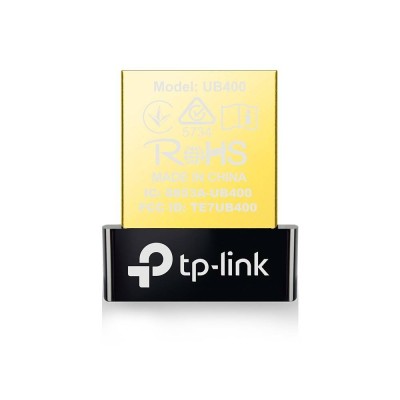 Adaptador Bluetooth TP-LINK UB400 USB 2.0 Nano Plug & Play Negro