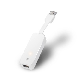 Adaptador de Red TP-LINK UE300 - Alámbrico - 10/100/1000 - USB - Ethernet - Blanco - UE300