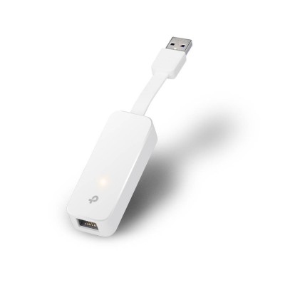 Adaptador de Red TP-LINK UE300 - Alámbrico - 10/100/1000 - USB - Ethernet - Blanco - UE300