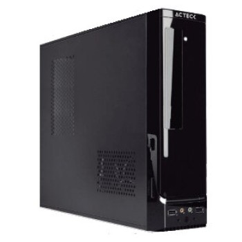 Gabinete Acteck Slim Atom para Micro ATX/Mini ITX con Fuente 450W - AC-929042