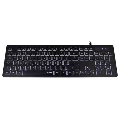 Teclado Acteck Inspire TS425 - Alámbrico - USB - Retroiluminado - Negro - AC-932618