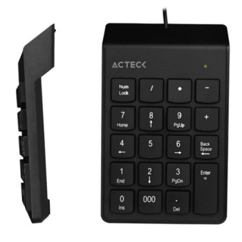 Teclado Numérico Acteck Inspire TN220 - Alámbrico - USB - Negro - AC-932622