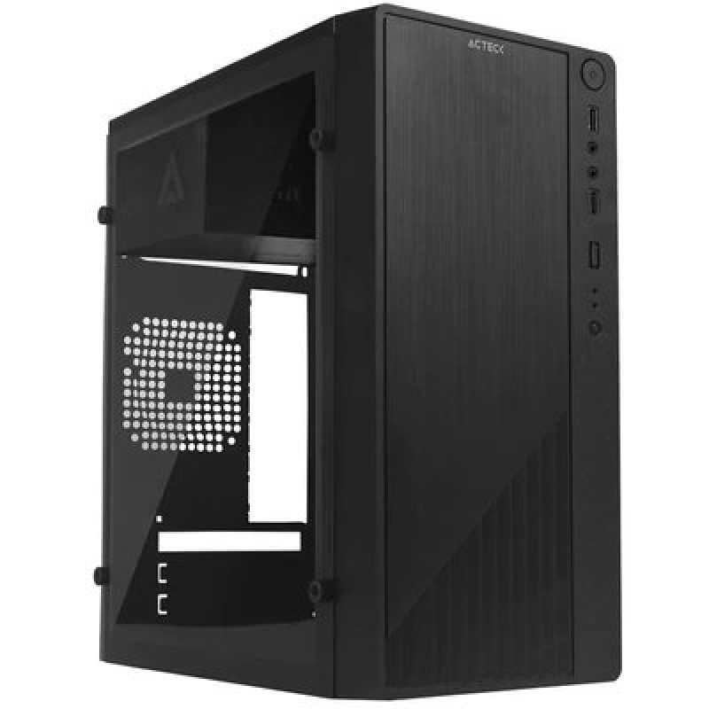 Gabinete Acteck KIOTO GC220 - Mini Torre - Micro ATX/Mini ITX - Fuente 500W - Negro - AC-933063